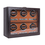 WATCH WINDERS Friedrich|23 BOND WATCH WINDER FOR 6 WATCHES #29484-3 BROWN